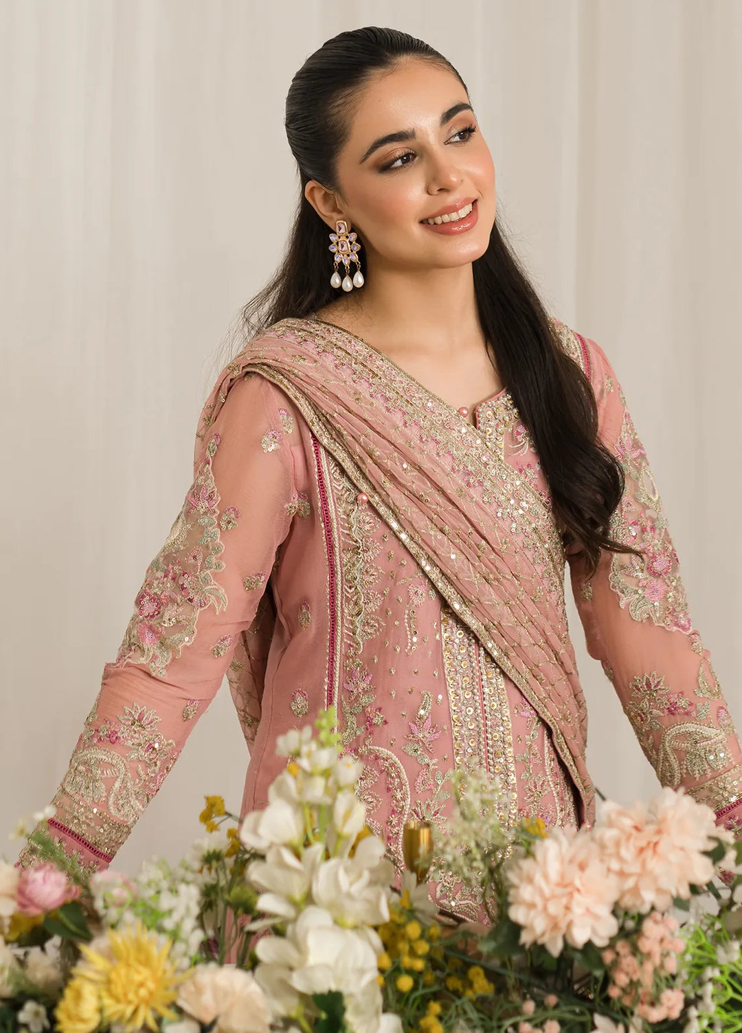 Gulaal Embroidered Chiffon Suit Unstitched 4 Piece GL24EC GL-EC-24V2-01 Viviana - Luxury Collection