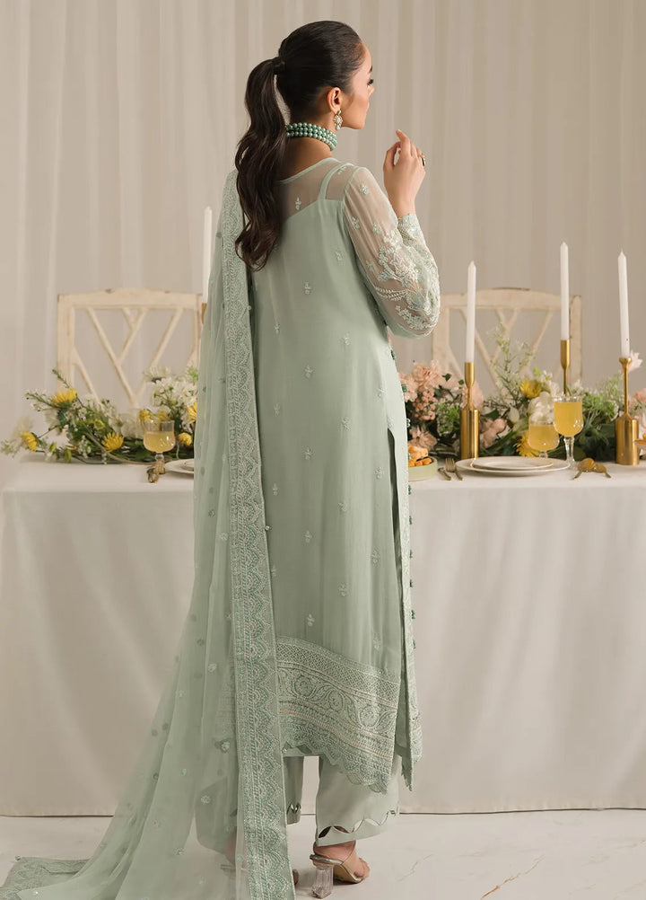 Gulaal Embroidered Chiffon Suit Unstitched 4 Piece GL24EC GL-EC-24V2-02 Jade - Luxury Collection