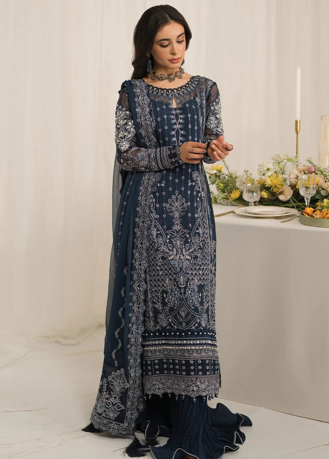 Gulaal Embroidered Chiffon Suit Unstitched 4 Piece GL24EC GL-EC-24V2-03 Evara - Luxury Collection