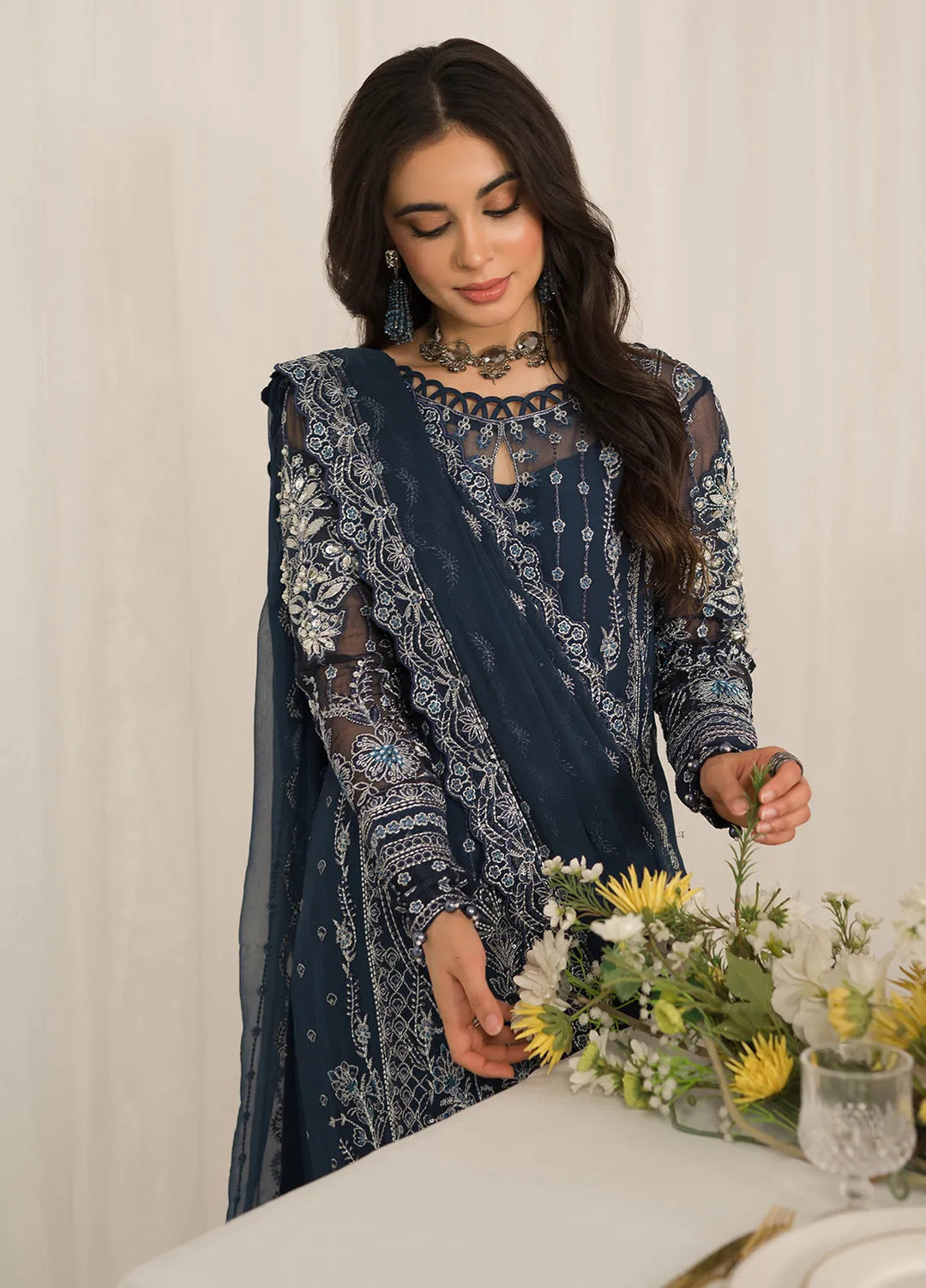 Gulaal Embroidered Chiffon Suit Unstitched 4 Piece GL24EC GL-EC-24V2-03 Evara - Luxury Collection