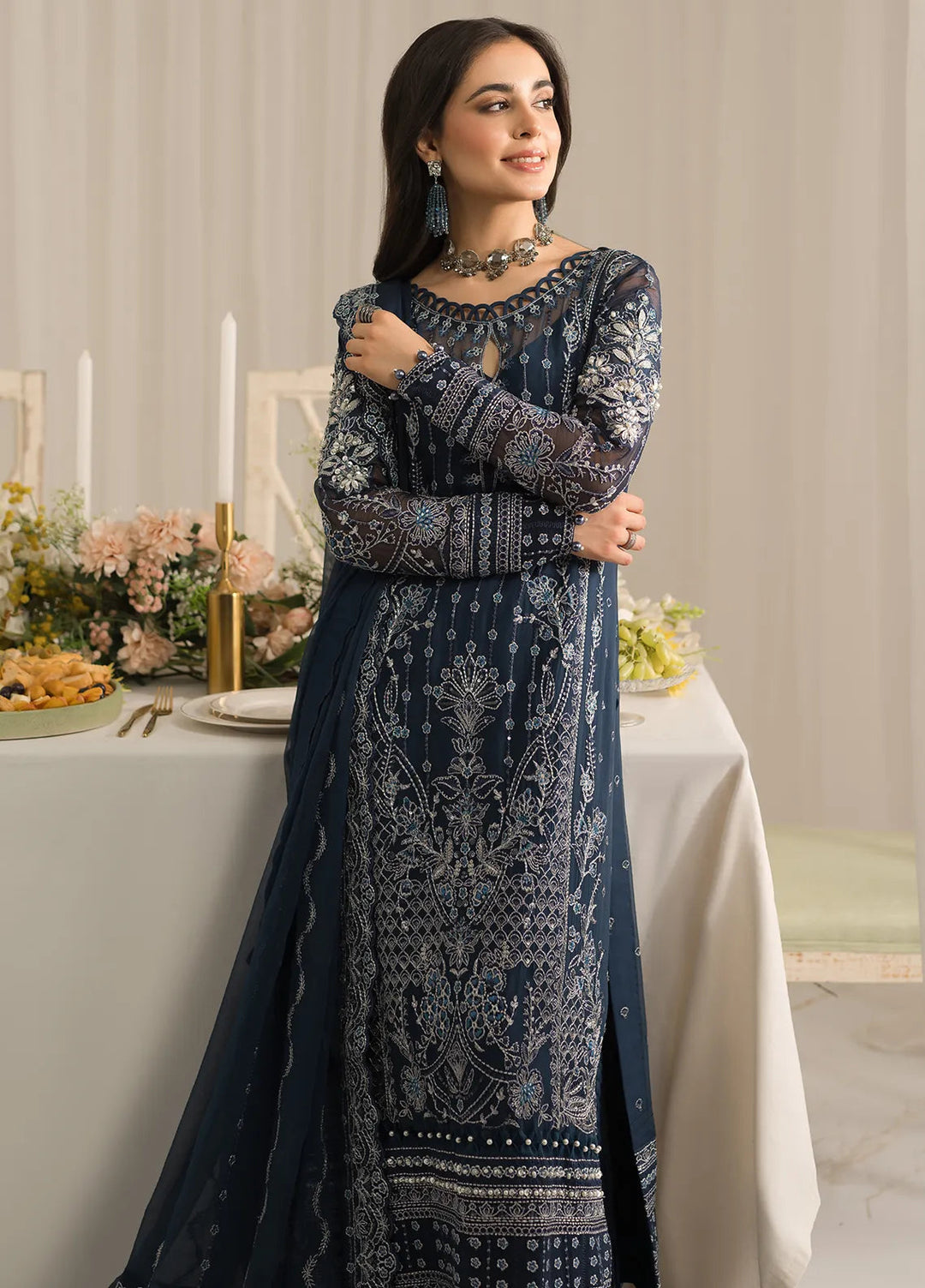 Gulaal Embroidered Chiffon Suit Unstitched 4 Piece GL24EC GL-EC-24V2-03 Evara - Luxury Collection