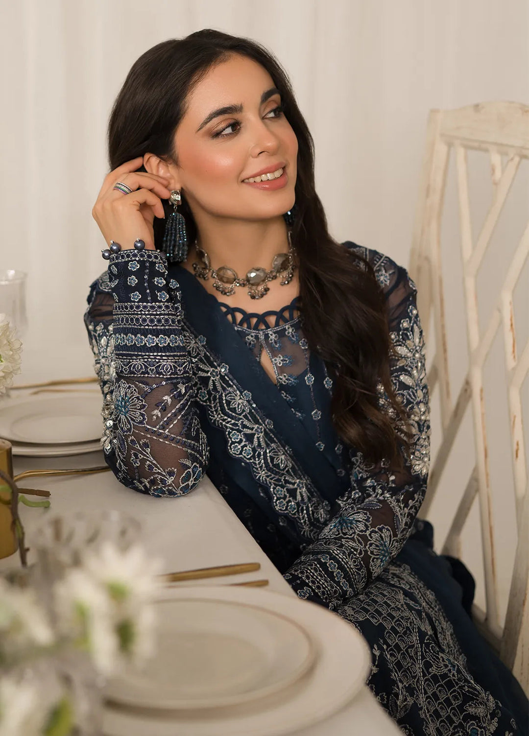 Gulaal Embroidered Chiffon Suit Unstitched 4 Piece GL24EC GL-EC-24V2-03 Evara - Luxury Collection