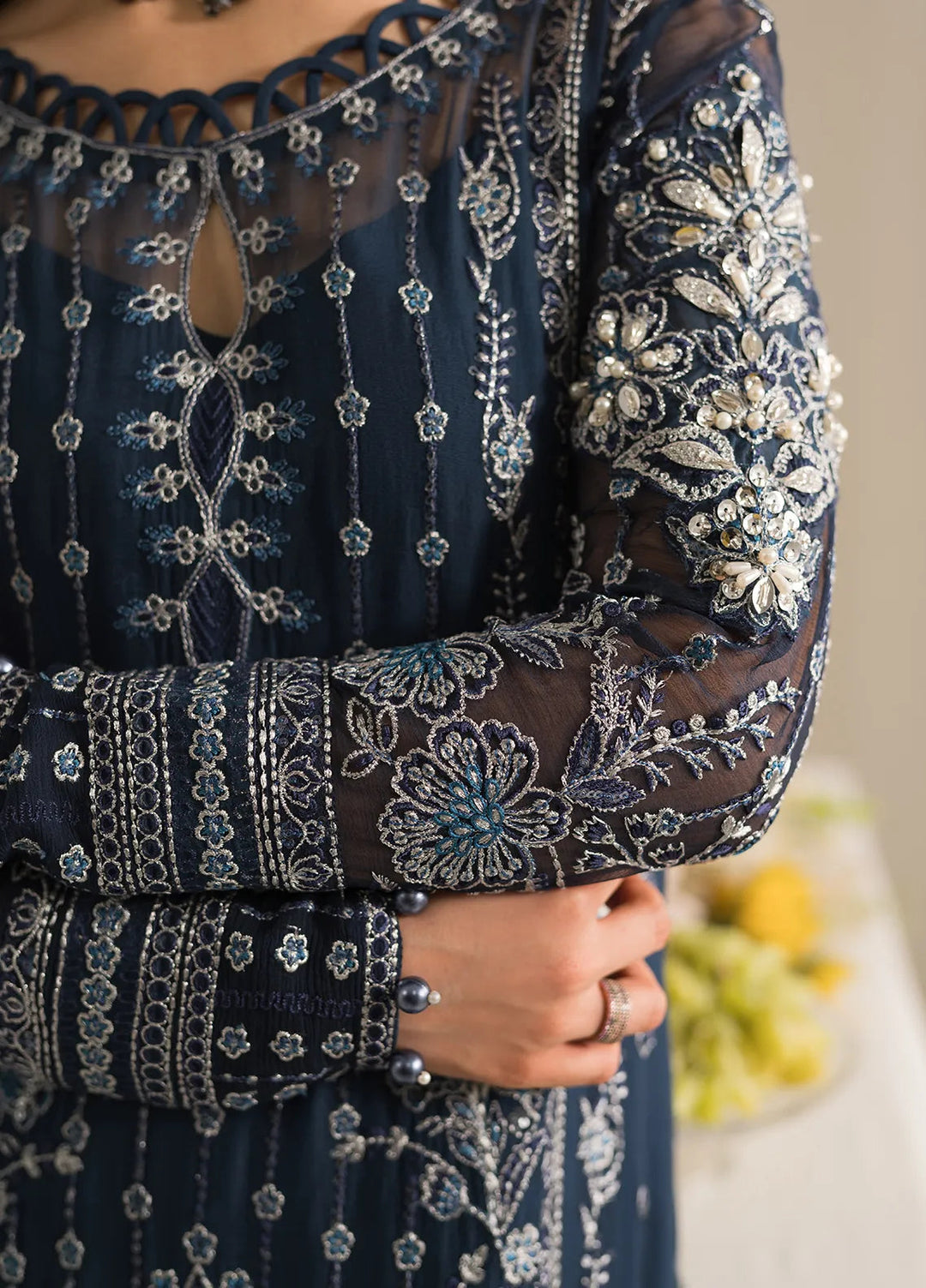 Gulaal Embroidered Chiffon Suit Unstitched 4 Piece GL24EC GL-EC-24V2-03 Evara - Luxury Collection