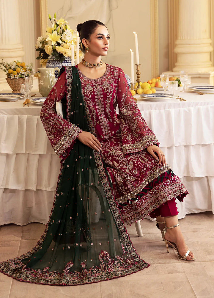 Gulaal Embroidered Chiffon Suit Unstitched 4 Piece GL24EC GL-EC-24V2-04 Blanca - Luxury Collection