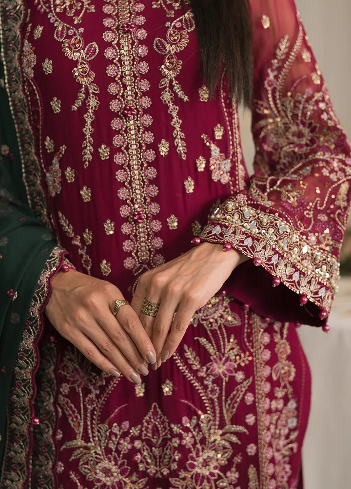 Gulaal Embroidered Chiffon Suit Unstitched 4 Piece GL24EC GL-EC-24V2-04 Blanca - Luxury Collection