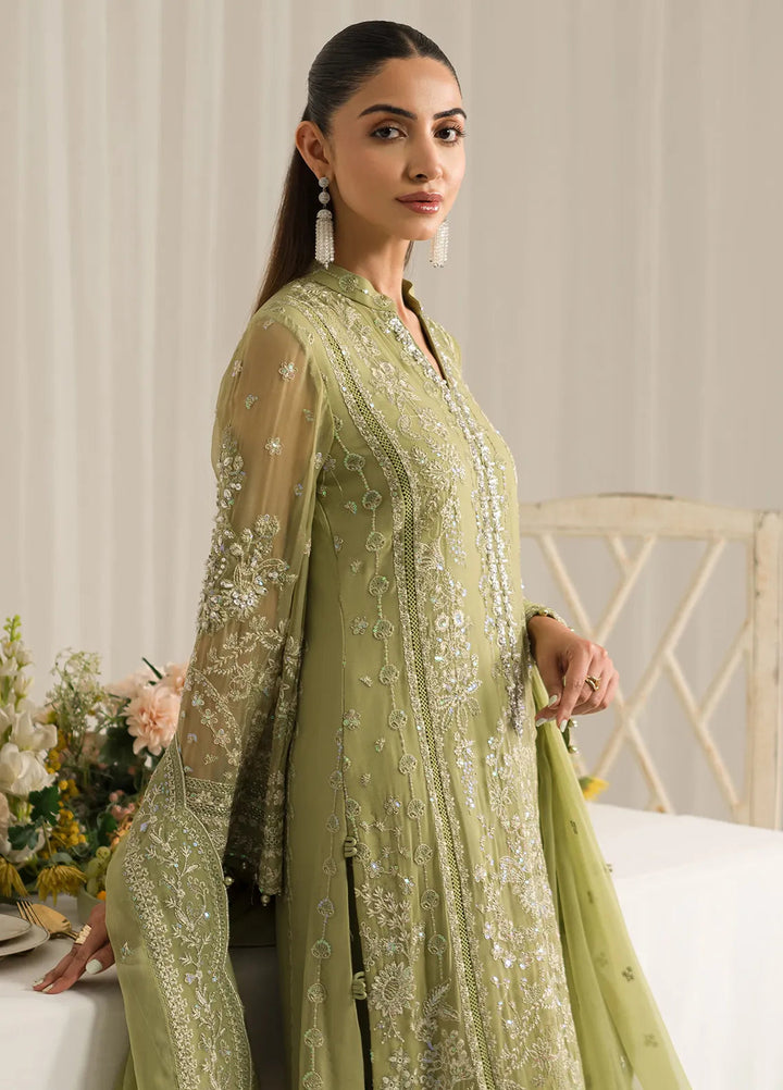 Gulaal Embroidered Chiffon Suit Unstitched 4 Piece GL24EC GL-EC-24V2-05 Almendra - Luxury Collection