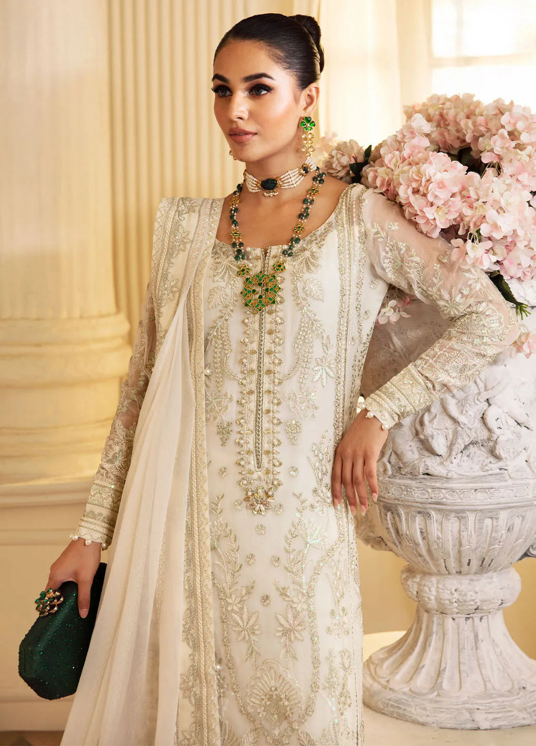 Gulaal Embroidered Chiffon Suit Unstitched 4 Piece GL24EC GL-EC-24V2-06 Delphine - Luxury Collection
