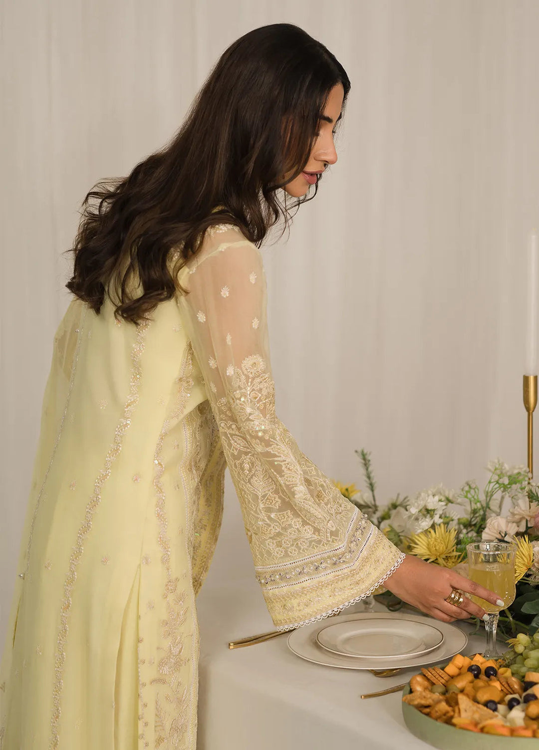 Gulaal Embroidered Chiffon Suit Unstitched 4 Piece GL24EC GL-EC-24V2-07 Estrella - Luxury Collection