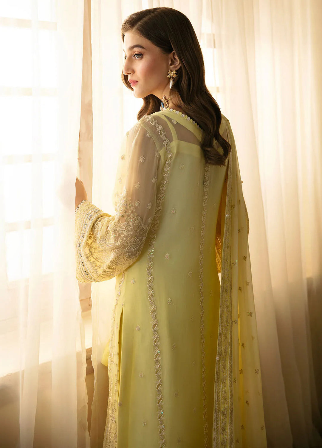 Gulaal Embroidered Chiffon Suit Unstitched 4 Piece GL24EC GL-EC-24V2-07 Estrella - Luxury Collection