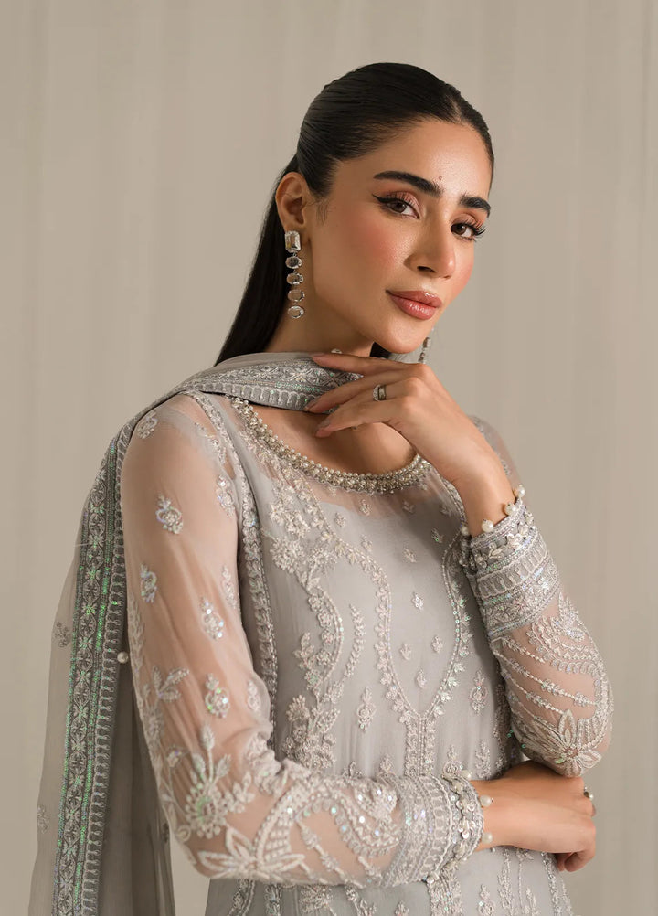 Gulaal Embroidered Chiffon Suit Unstitched 4 Piece GL24EC GL-EC-24V2-08 Aubrey - Luxury Collection