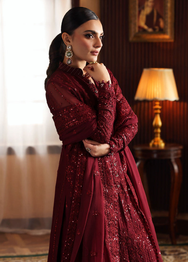 Gulaal Embroidered Chiffon Suits Unstitched 3 Piece GL25EU D-27 Vezeen - Formals Collection