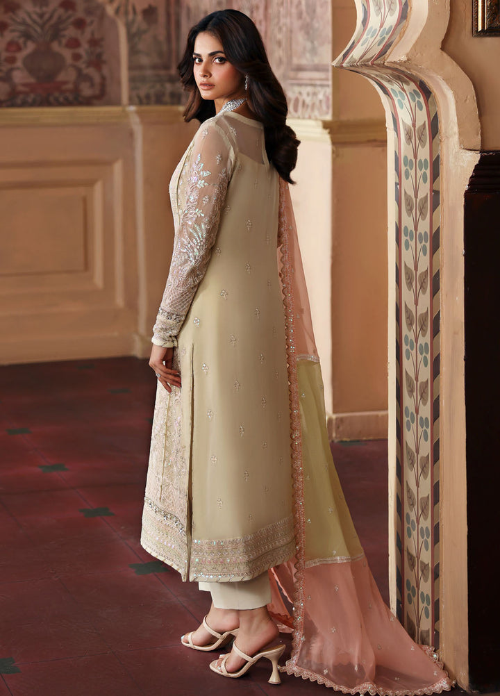 Gulaal Embroidered Chiffon Suits Unstitched 3 Piece GL25EU D-29 Fareyah - Formals Collection