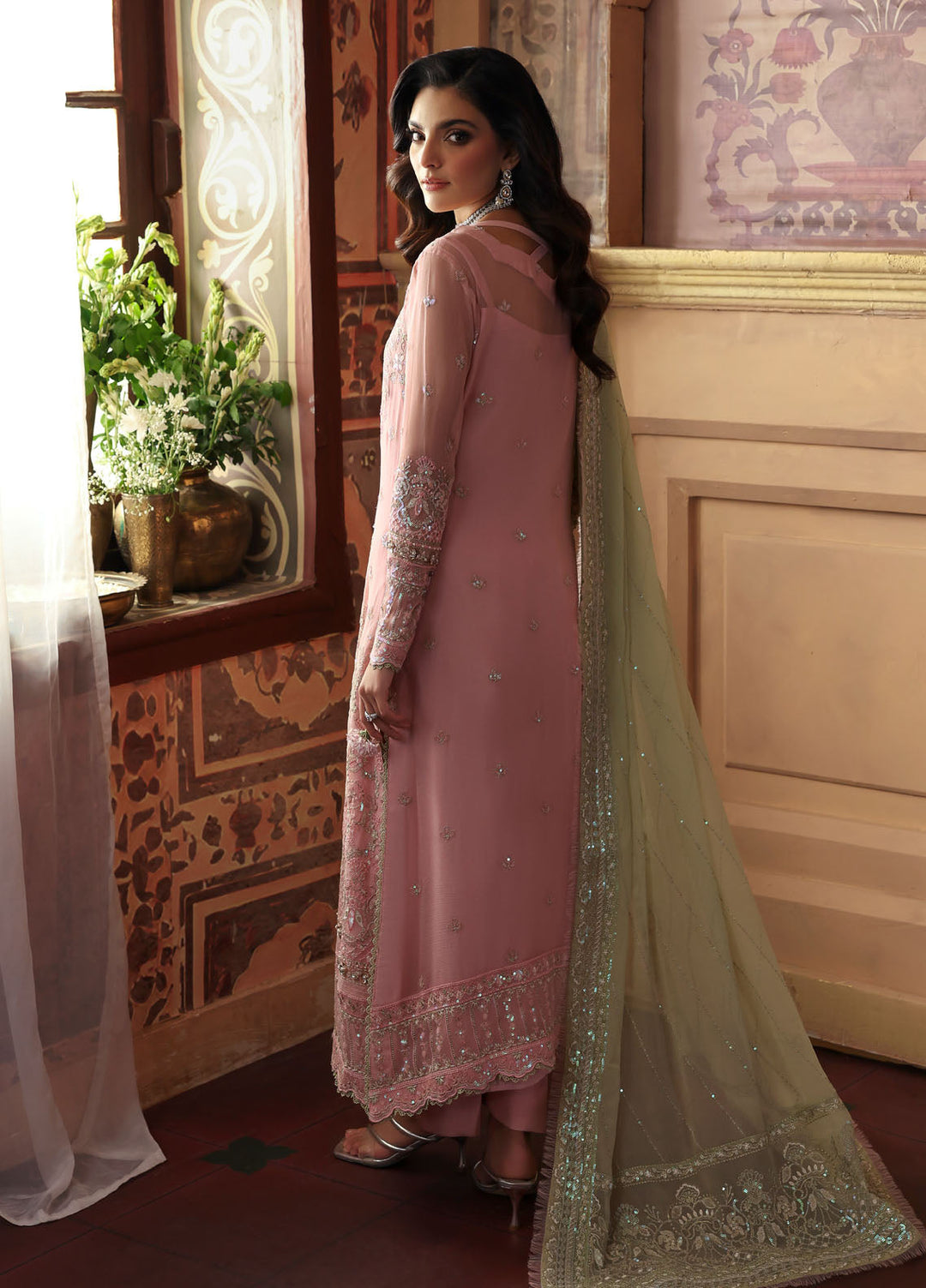Gulaal Embroidered Chiffon Suits Unstitched 3 Piece GL25EU D-30 Layana - Formals Collection