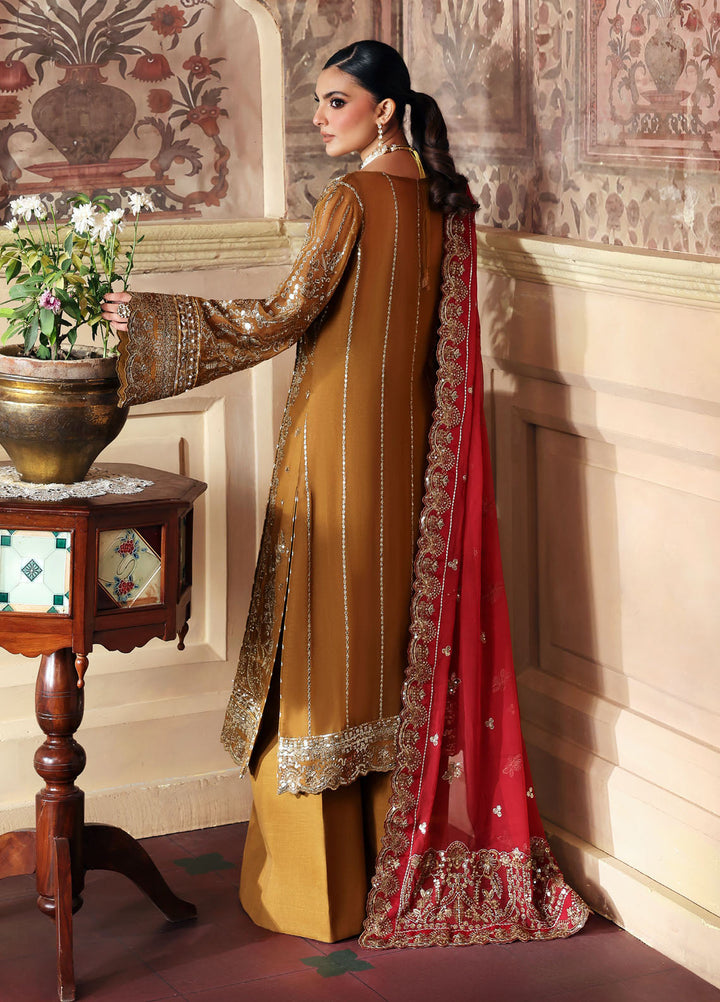 Gulaal Embroidered Chiffon Suits Unstitched 3 Piece GL25EU D-34 Dinara - Formals Collection