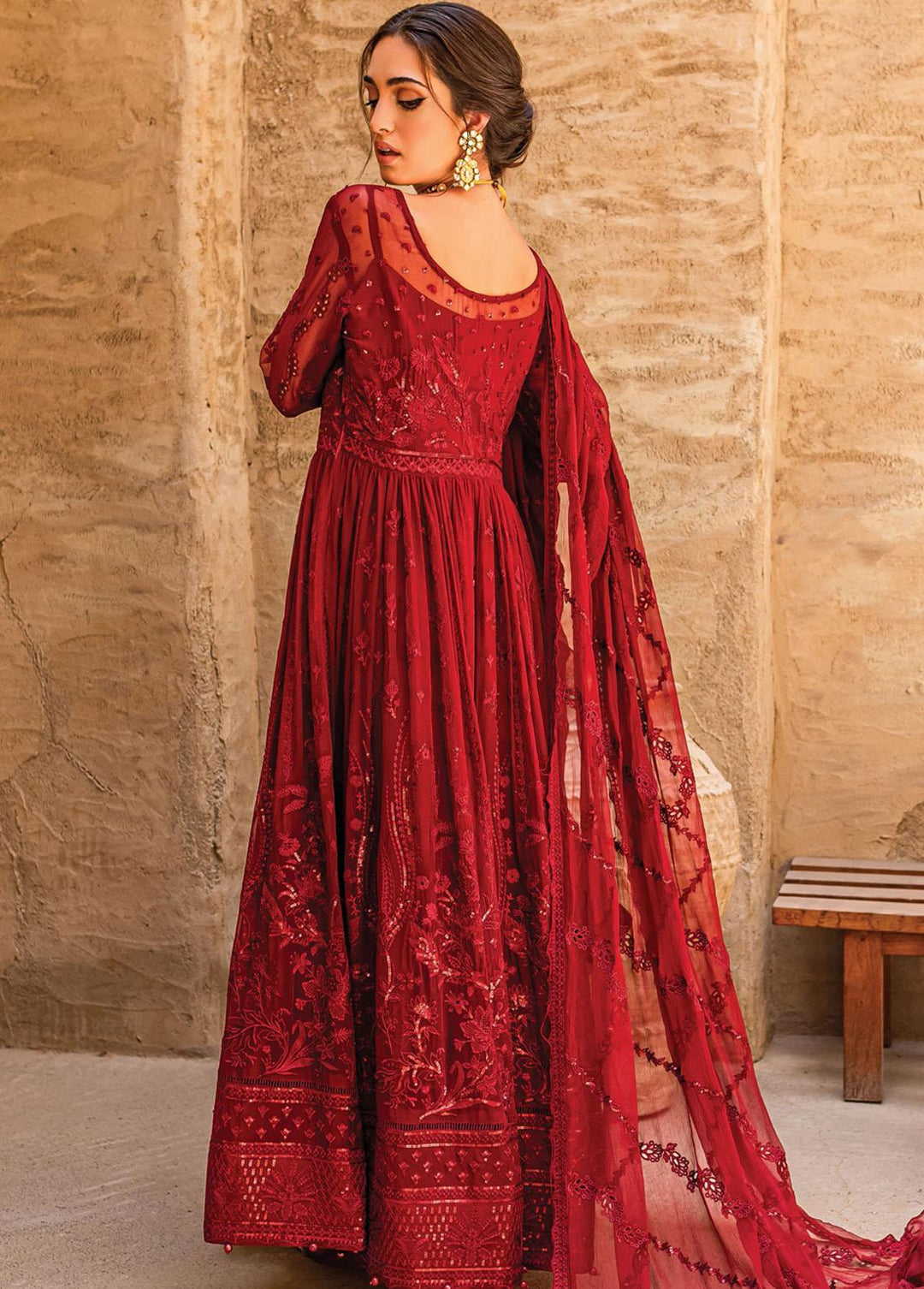 Gulaal Embroidered Chiffon Suits Unstitched 3 Piece GL22C 01 Zaariya - Luxury Collection