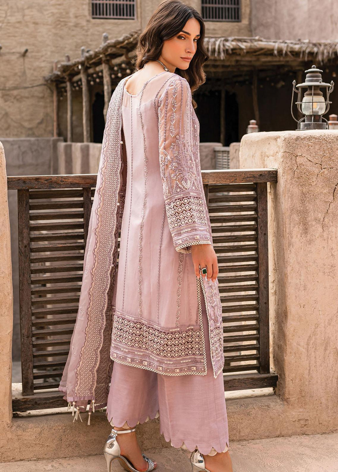 Gulaal Embroidered Chiffon Suits Unstitched 3 Piece GL22C 02 Malaikah - Luxury Collection