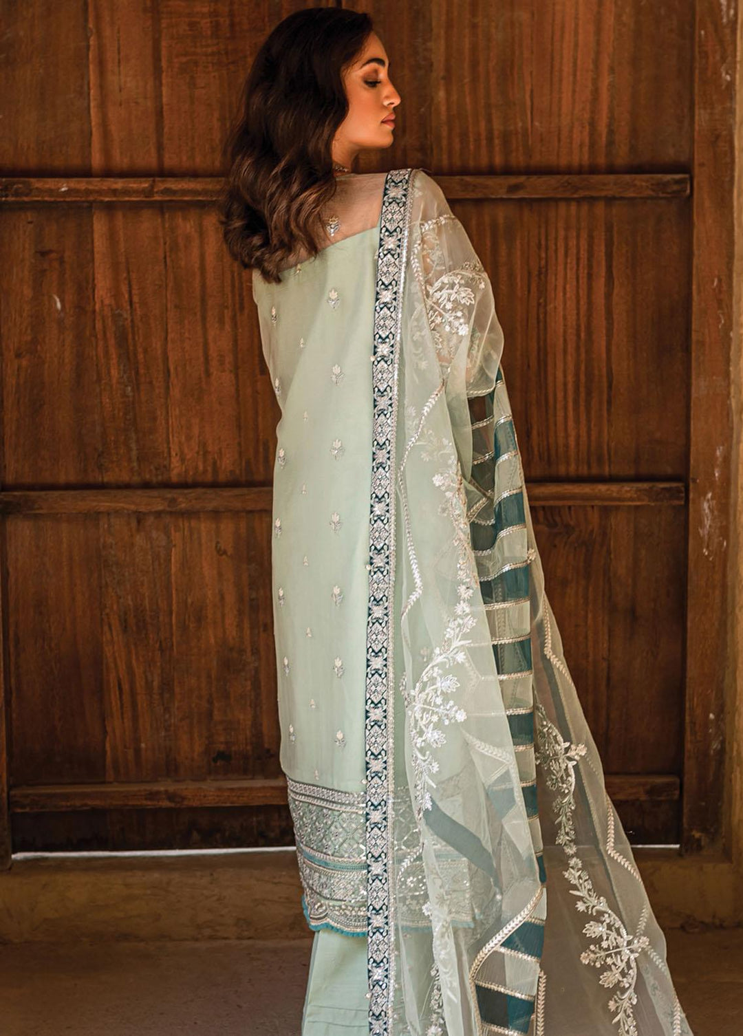 Gulaal Embroidered Chiffon Suits Unstitched 3 Piece GL22C 03 Alayha - Luxury Collection