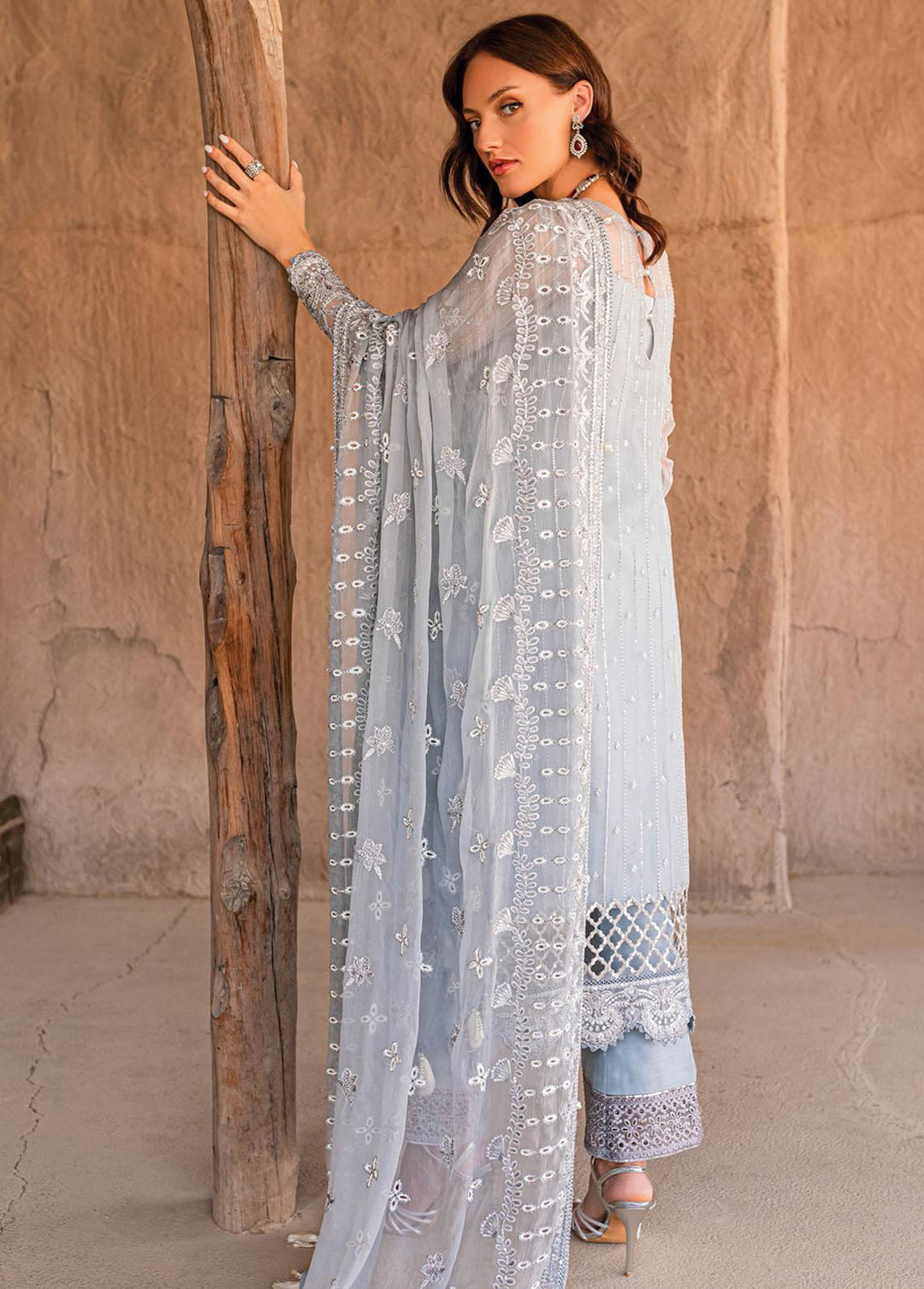Gulaal Embroidered Chiffon Suits Unstitched 3 Piece GL22C 04 Samarah - Luxury Collection