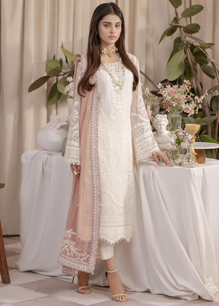 Gulaal Embroidered Chiffon Suits Unstitched 3 Piece GL23EC UC-02 Meesha - Formal Collection