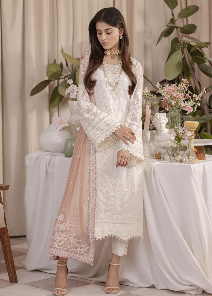 Gulaal Embroidered Chiffon Suits Unstitched 3 Piece GL23EC UC-02 Meesha - Formal Collection