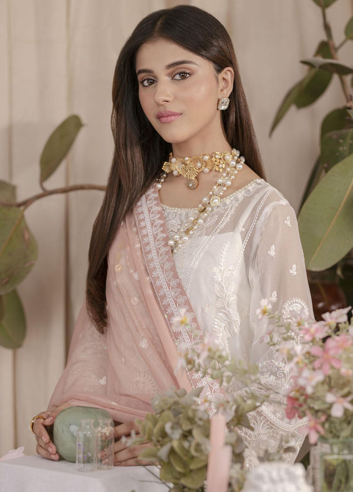Gulaal Embroidered Chiffon Suits Unstitched 3 Piece GL23EC UC-02 Meesha - Formal Collection