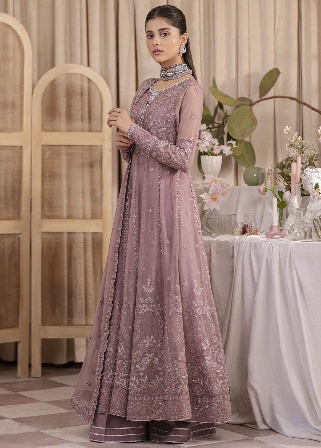 Gulaal Embroidered Chiffon Suits Unstitched 3 Piece GL23EC UC-03 Ezrah - Formal Collection