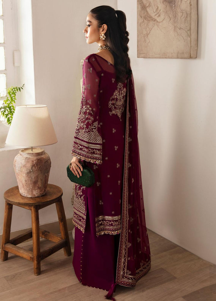 Gulaal Embroidered Chiffon Suits Unstitched 4 Piece GL23EC-V2 Zareena - Luxury Collection