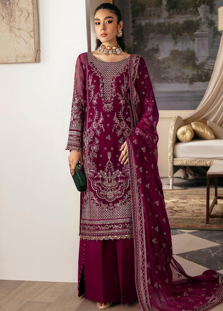 Gulaal Embroidered Chiffon Suits Unstitched 4 Piece GL23EC-V2 Zareena - Luxury Collection