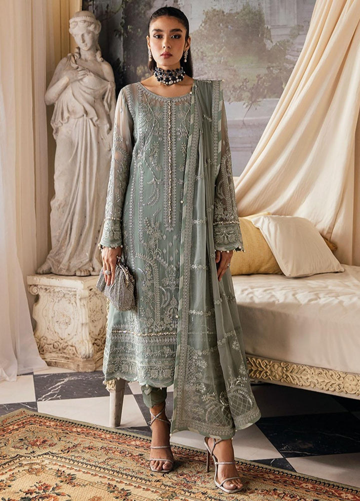 Gulaal Embroidered Chiffon Suits Unstitched 4 Piece GL23EC-V2 Amayah - Luxury Collection