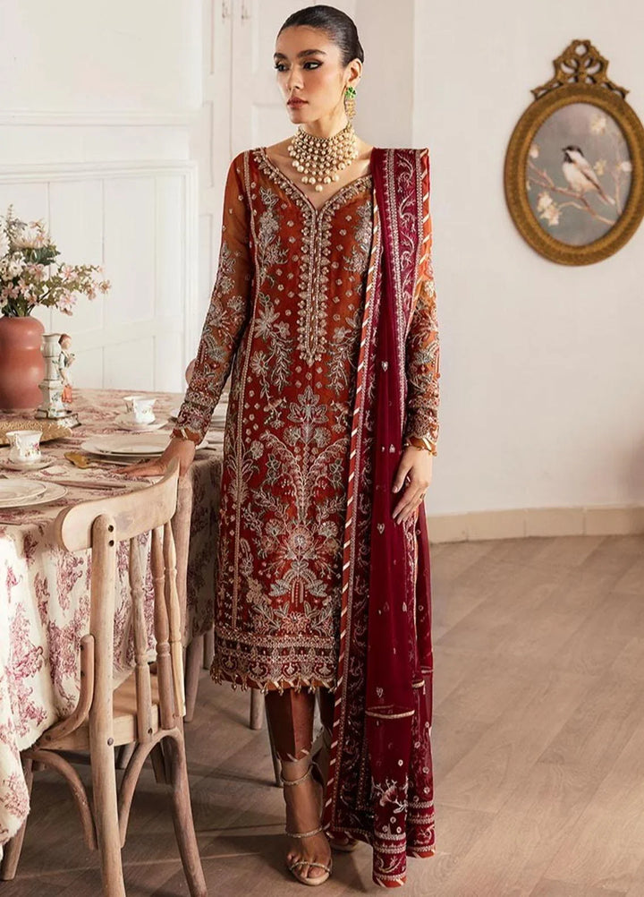 Gulaal Embroidered Chiffon Suits Unstitched 4 Piece GL23EC-V2 Laira - Festive Collection