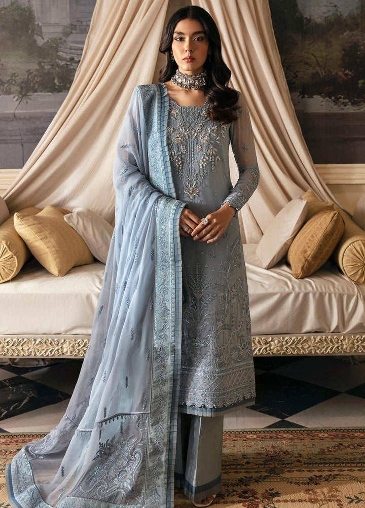 Gulaal Embroidered Chiffon Suits Unstitched 4 Piece GL23EC-V2 Zuria - Luxury Collection