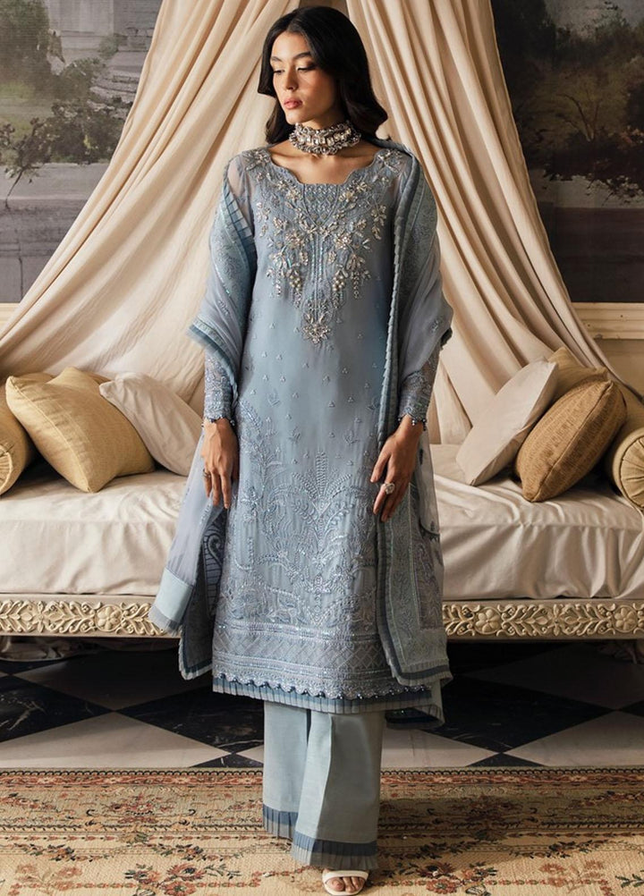 Gulaal Embroidered Chiffon Suits Unstitched 4 Piece GL23EC-V2 Zuria - Luxury Collection