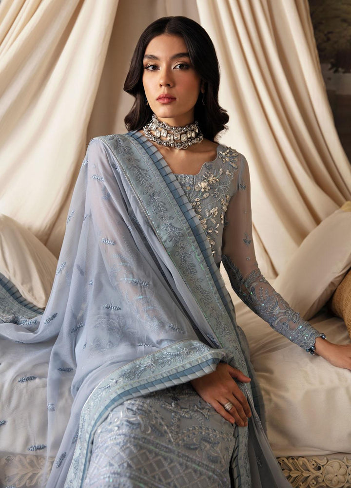 Gulaal Embroidered Chiffon Suits Unstitched 4 Piece GL23EC-V2 Zuria - Luxury Collection