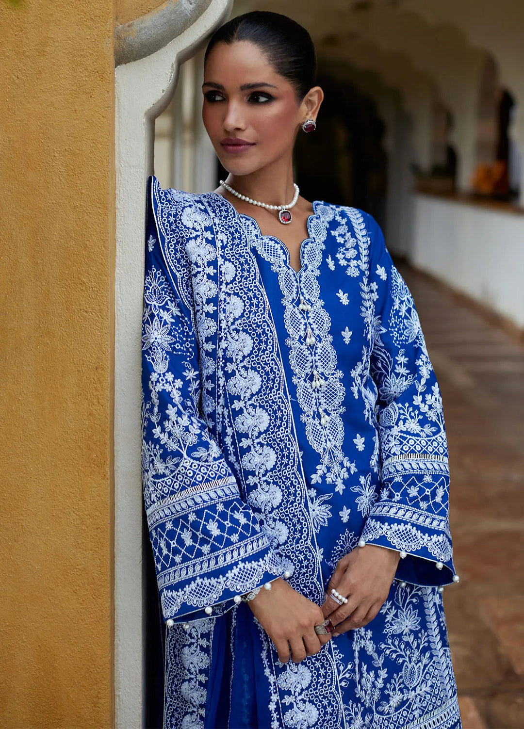 Gulaal Embroidered Lawn Suit Unstitched 3 Piece GL25LL D-03 Cynara - Summer Collection