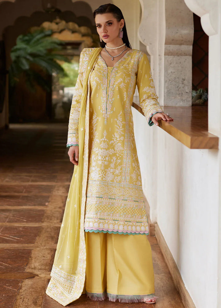 Gulaal Embroidered Lawn Suit Unstitched 3 Piece GL25LL D-04 Iris - Summer Collection