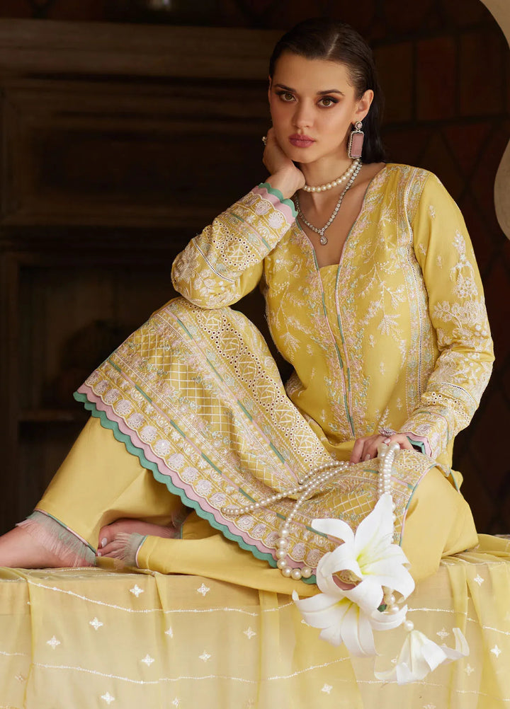 Gulaal Embroidered Lawn Suit Unstitched 3 Piece GL25LL D-04 Iris - Summer Collection