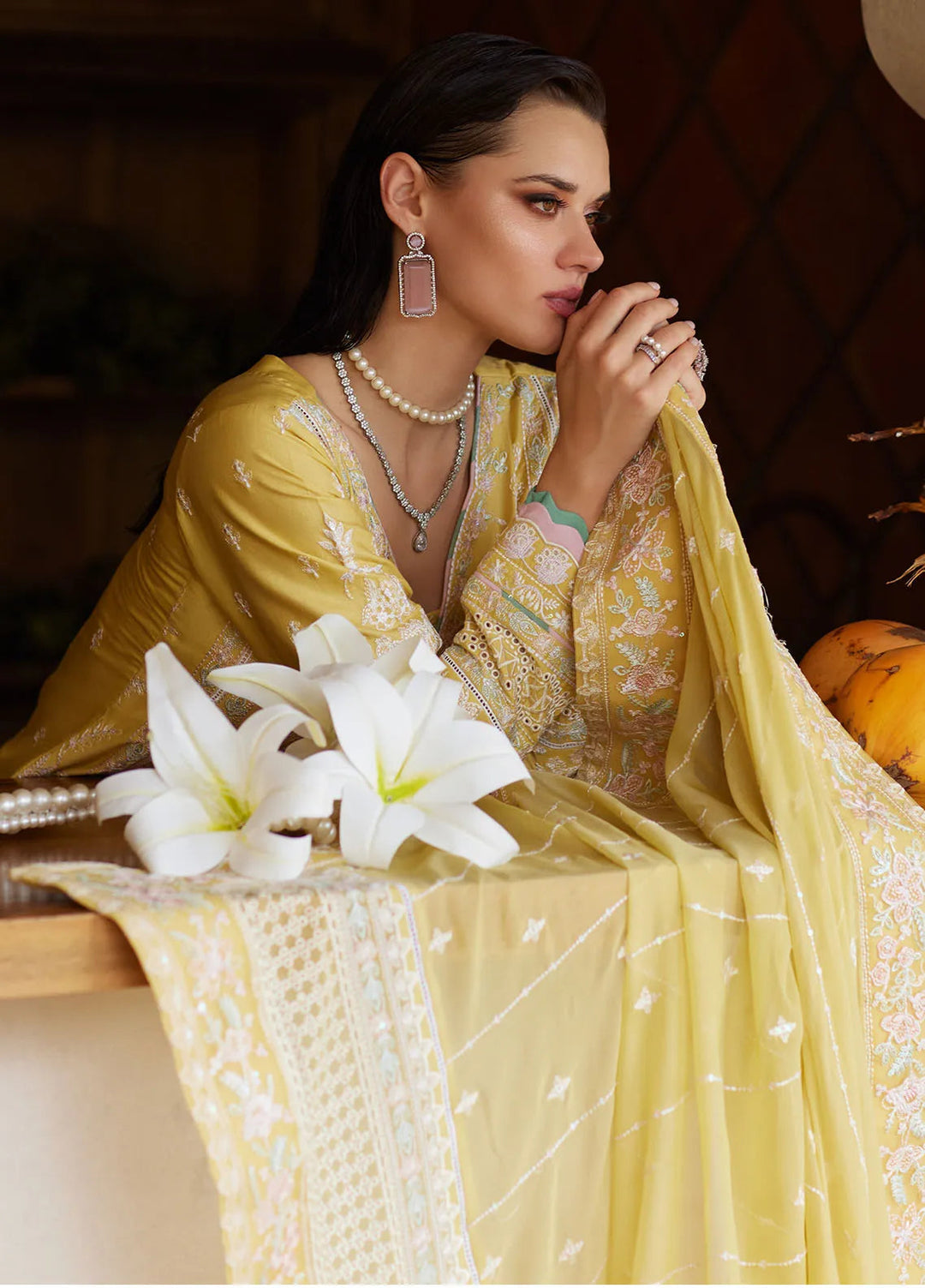 Gulaal Embroidered Lawn Suit Unstitched 3 Piece GL25LL D-04 Iris - Summer Collection