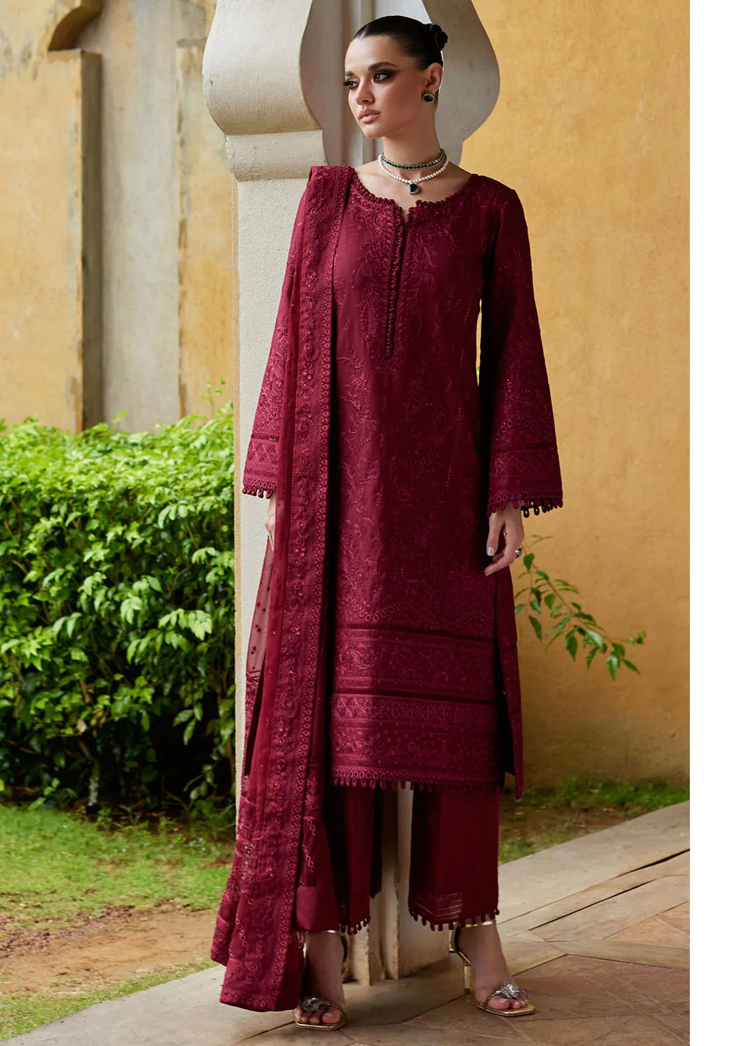 Gulaal Embroidered Lawn Suit Unstitched 3 Piece GL25LL D-06 Nigella - Summer Collection