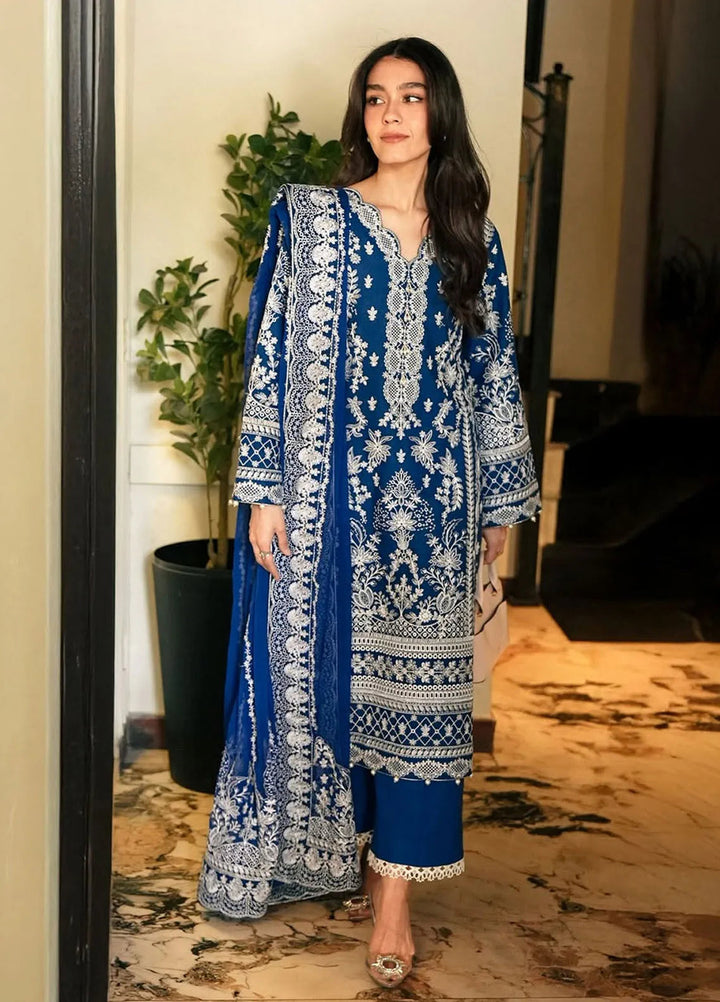 Gulaal Embroidered Lawn Suit Unstitched 3 Piece GL25LL D-03 Cynara - Summer Collection