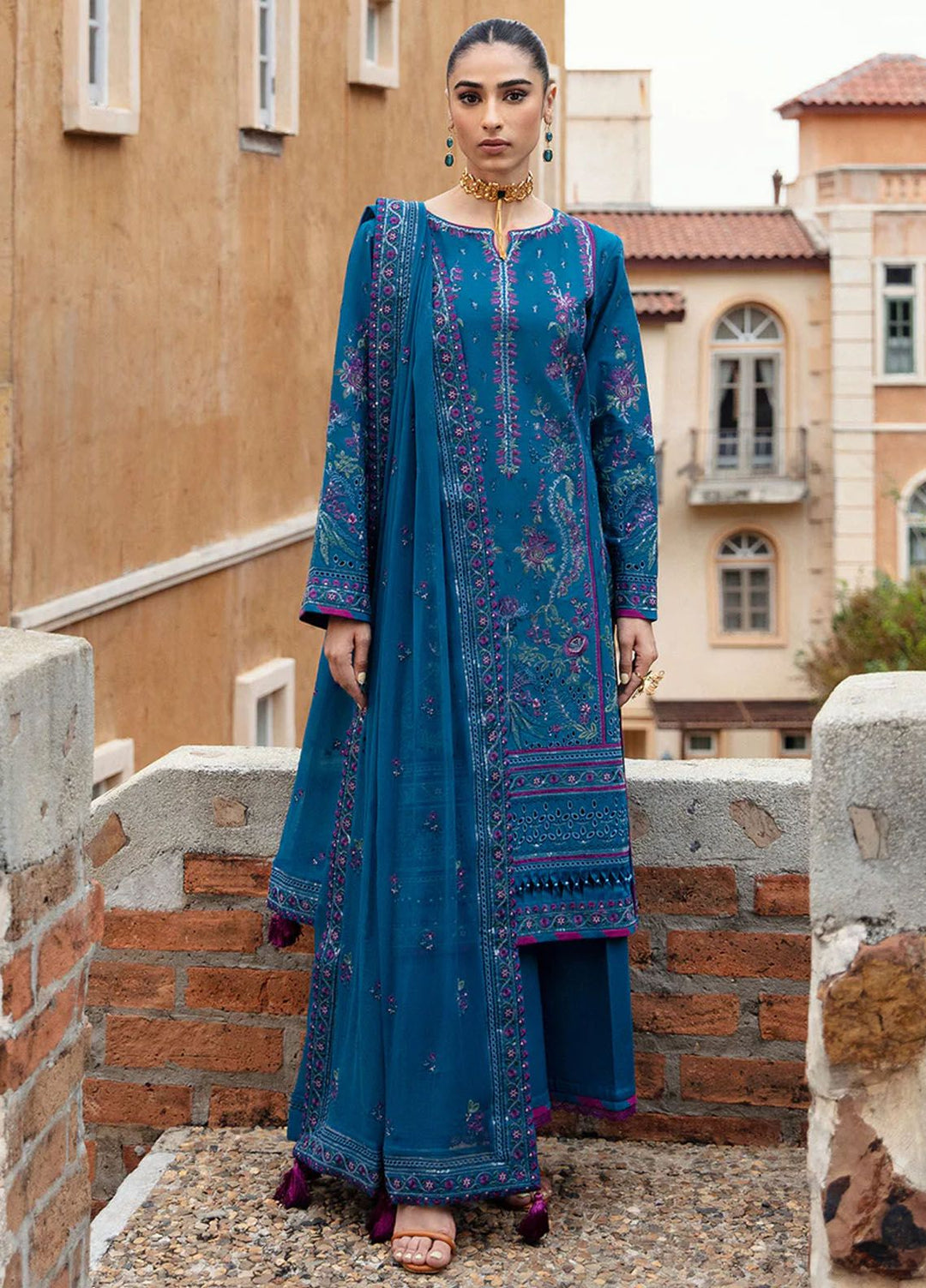 Gulaal Embroidered Lawn Suits Unstitched 3 Piece GL24LL D-04 Felicia - Summer Collection