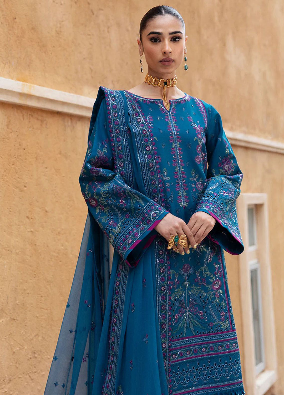 Gulaal Embroidered Lawn Suits Unstitched 3 Piece GL24LL D-04 Felicia - Summer Collection