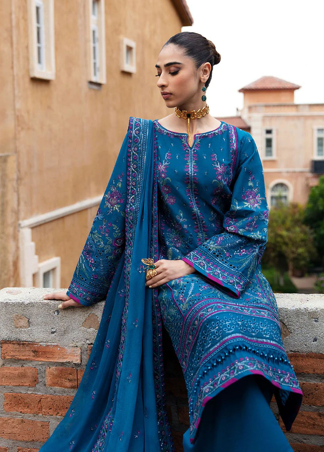 Gulaal Embroidered Lawn Suits Unstitched 3 Piece GL24LL D-04 Felicia - Summer Collection