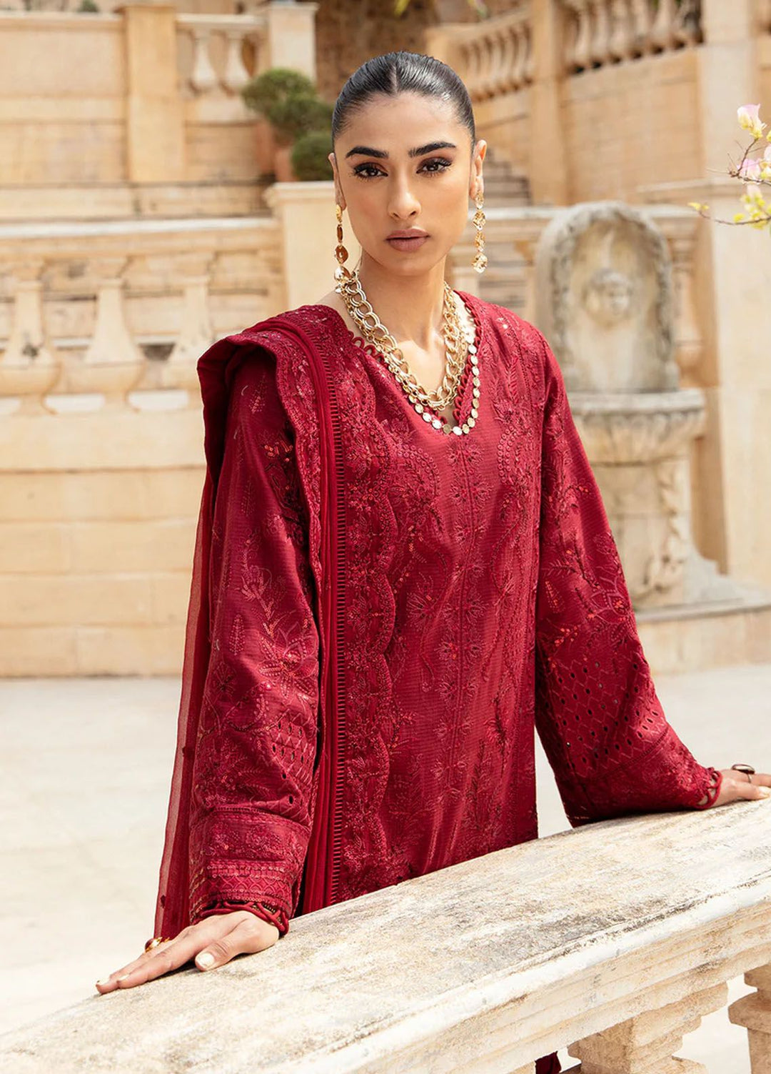 Gulaal Embroidered Lawn Suits Unstitched 3 Piece GL24LL D-07 Amelie - Summer Collection