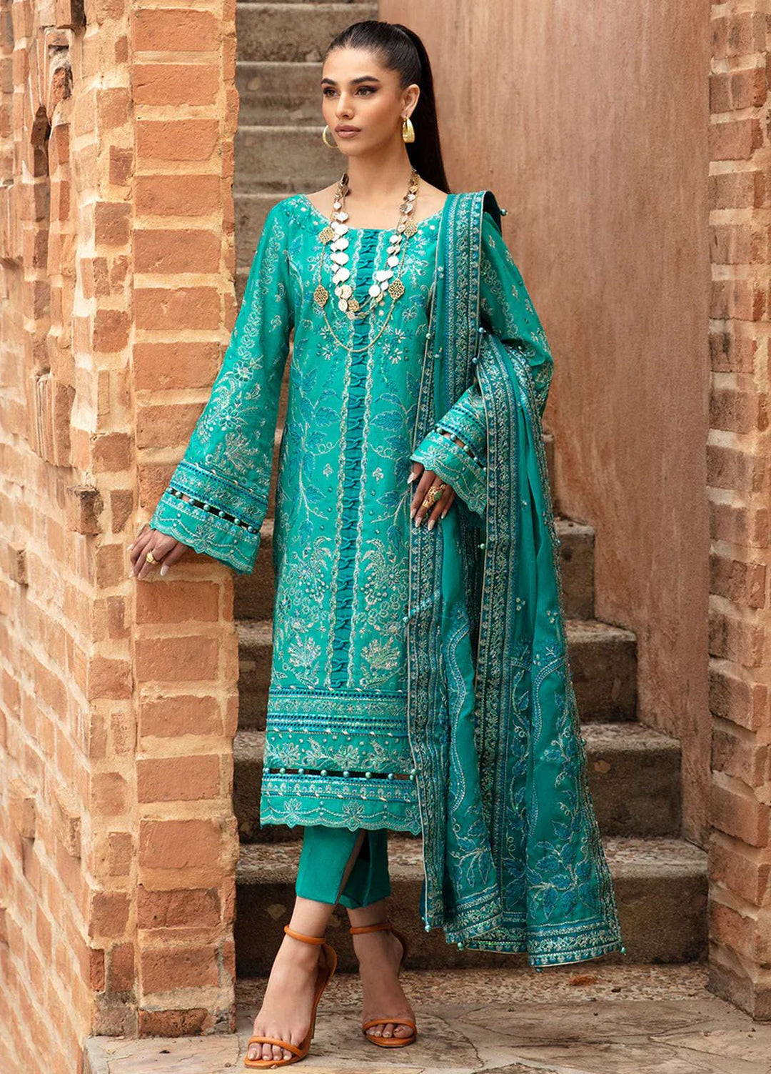 Gulaal Embroidered Lawn Suits Unstitched 3 Piece GL24LL D-08 Ciana - Summer Collection