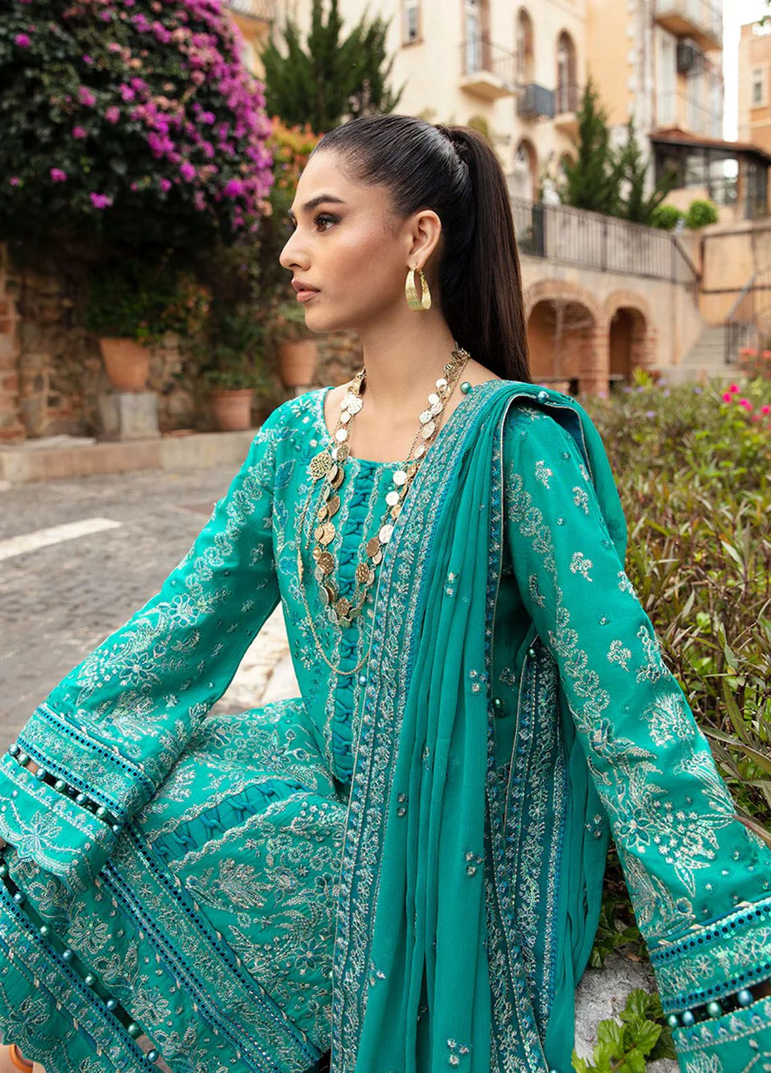 Gulaal Embroidered Lawn Suits Unstitched 3 Piece GL24LL D-08 Ciana - Summer Collection