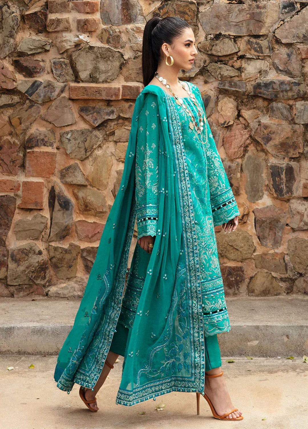 Gulaal Embroidered Lawn Suits Unstitched 3 Piece GL24LL D-08 Ciana - Summer Collection