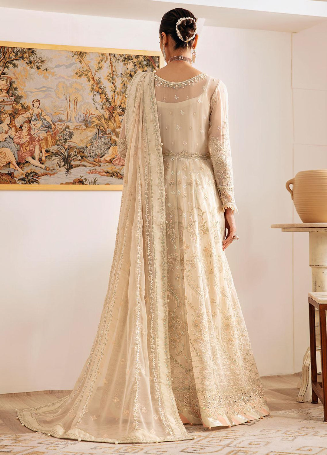 Gulaal Embroidered Chiffon Suits Unstitched 4 Piece GL23ELC GL-EC-23V1-01 ROYALE - Luxury Collection