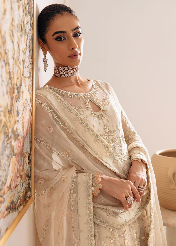 Gulaal Embroidered Chiffon Suits Unstitched 4 Piece GL23ELC GL-EC-23V1-01 ROYALE - Luxury Collection