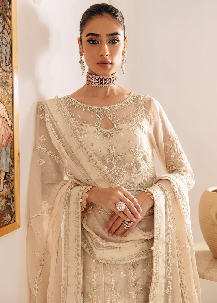 Gulaal Embroidered Chiffon Suits Unstitched 4 Piece GL23ELC GL-EC-23V1-01 ROYALE - Luxury Collection
