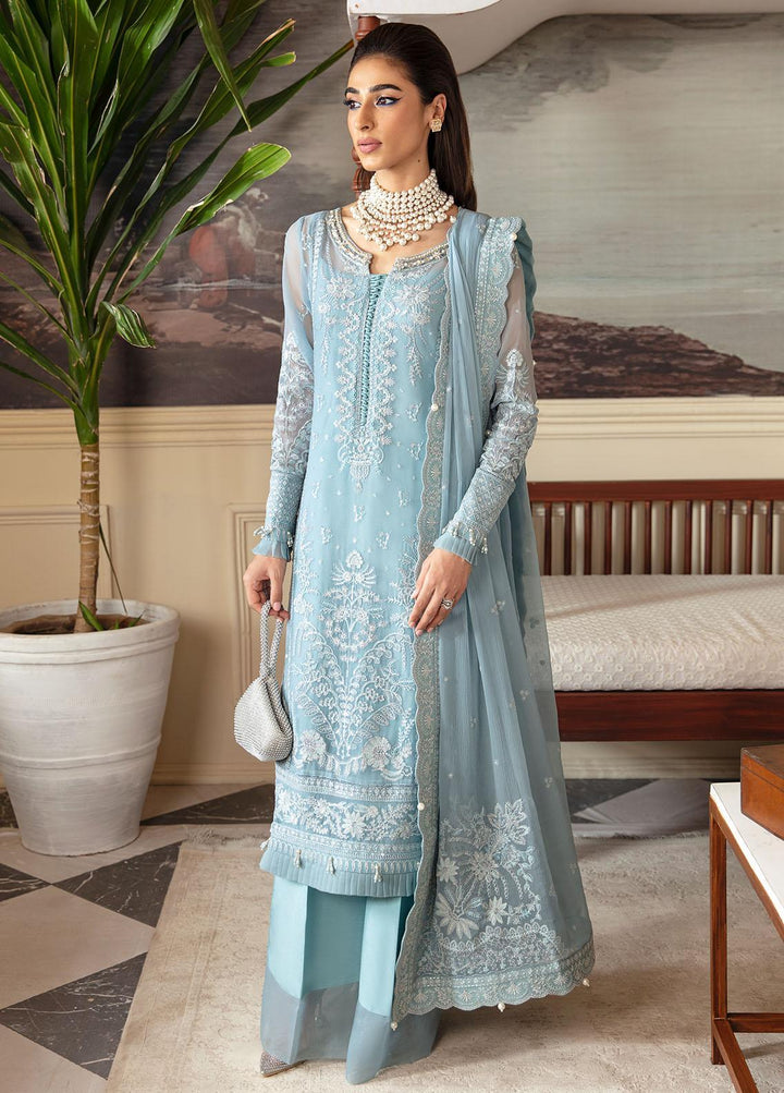 Gulaal Embroidered Chiffon Suits Unstitched 4 Piece GL23ELC GL-EC-23V1-05 CALYPSO - Luxury Collection